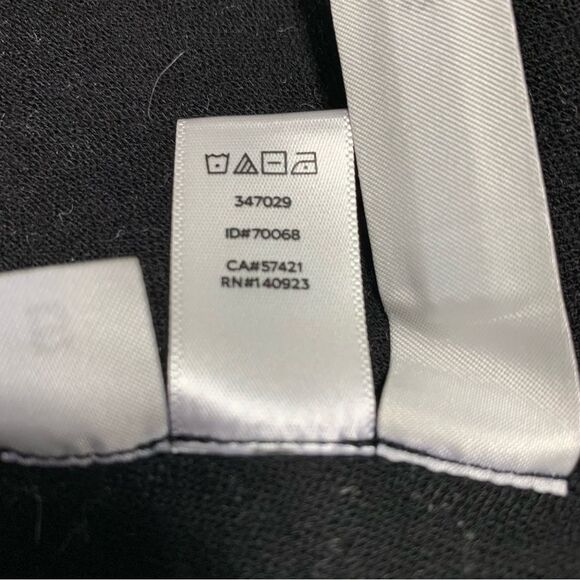 LOFT Black & Gray Embossed Floral Skater Dress Size 6 #895 - Picture 5 of 7